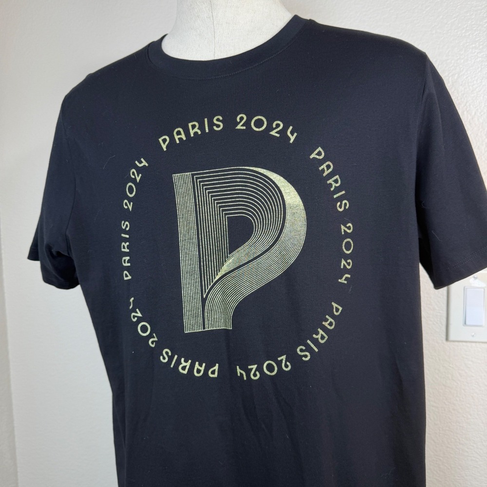Olympic Games Official Licensed Tee Paris 2024 Shirt Mens XL Black NWOT - Picture 2 of 16